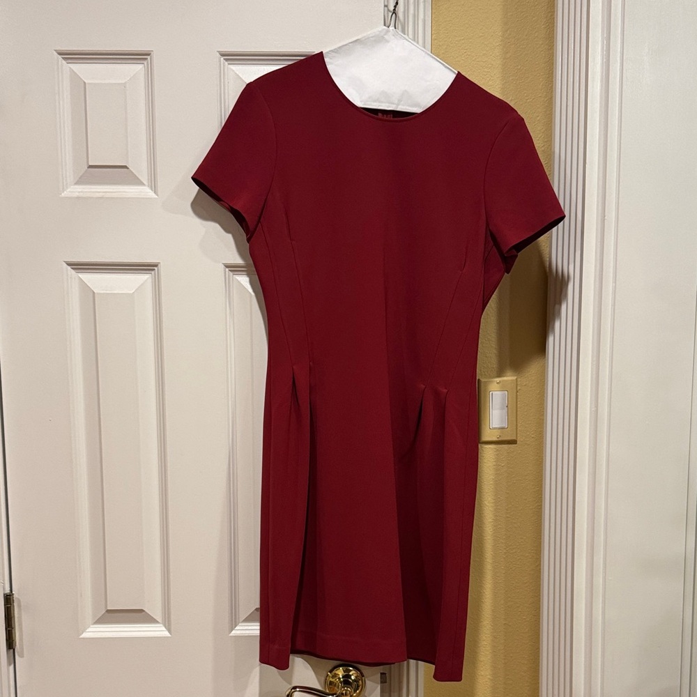 Theory Rich Burgundy Mini Dress